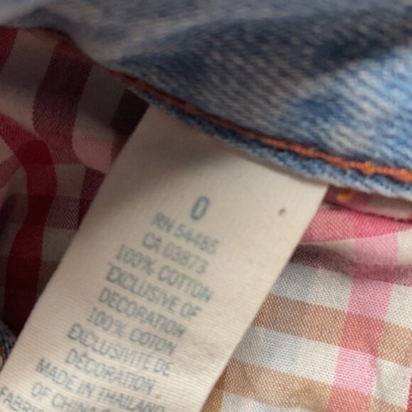 American Eagle Jean Shorts cut off Denim Micro ShortsSize 0 - Picture 5 of 7